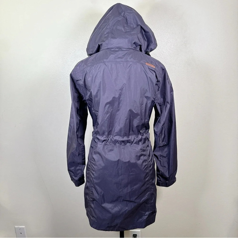 GoLite Womens Size Xsmall Purple Hooded Windbreaker Outdoor Belted Jacket - Picture 2 of 15
